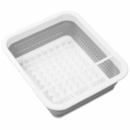 COMPLEMENTOS 14.63 x 12.63 x 5.5 in. Plastic Dish Rack, White CO2514836